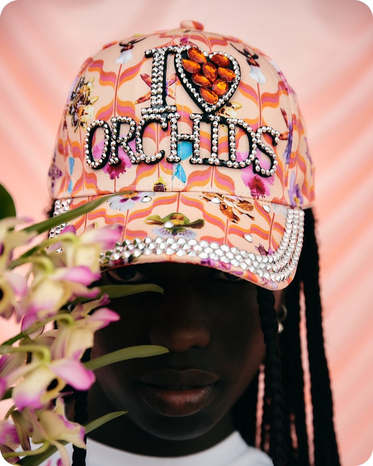 I LOVE ORCHIDS HAT
